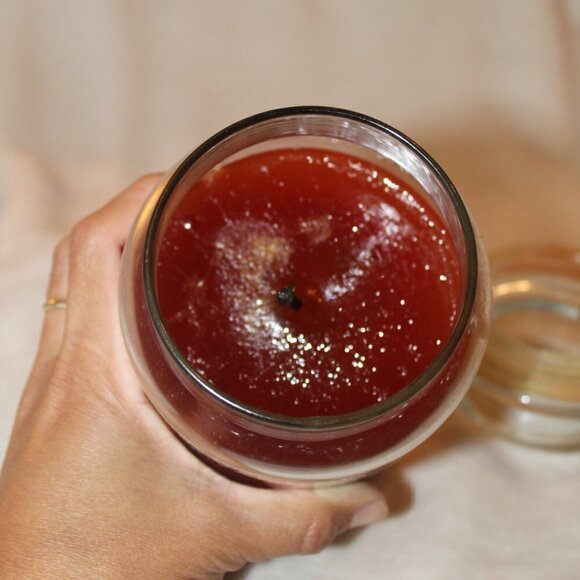 TEA AND HONEY YANKEE CANDLE RETIRED ESSENCE LARGE 22oz "USED" - Picture 4 of 5